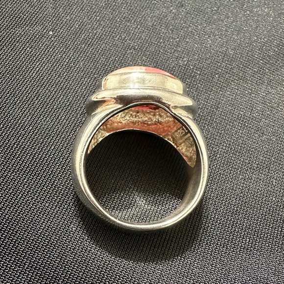 JOSEPH ESPOSITO 925 Rhodochrosite Statement Ring - Picture 3 of 7